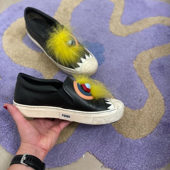 Fendi leather sneakers - Picture 3 of 3